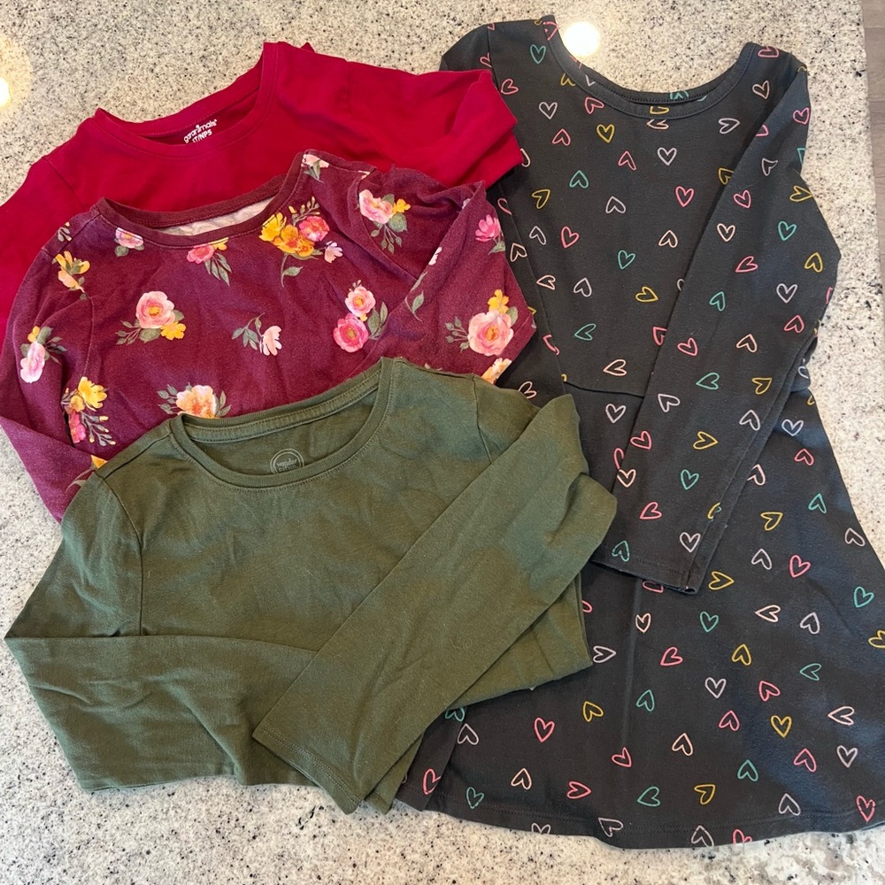 Little girl dress shirt bundle